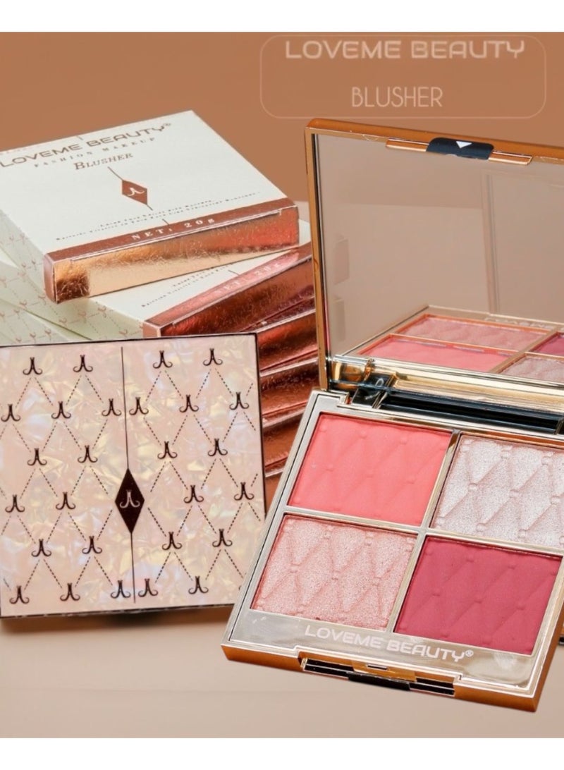 LOVEME BEAUTY 4 COLOR FASHION MAKEUP BLUSHER - Image 3